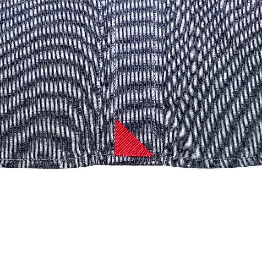 UNTUCKit XL Mens Grey Slim Fit Straight Point Collar Dress Shirt - Picture 7 of 9